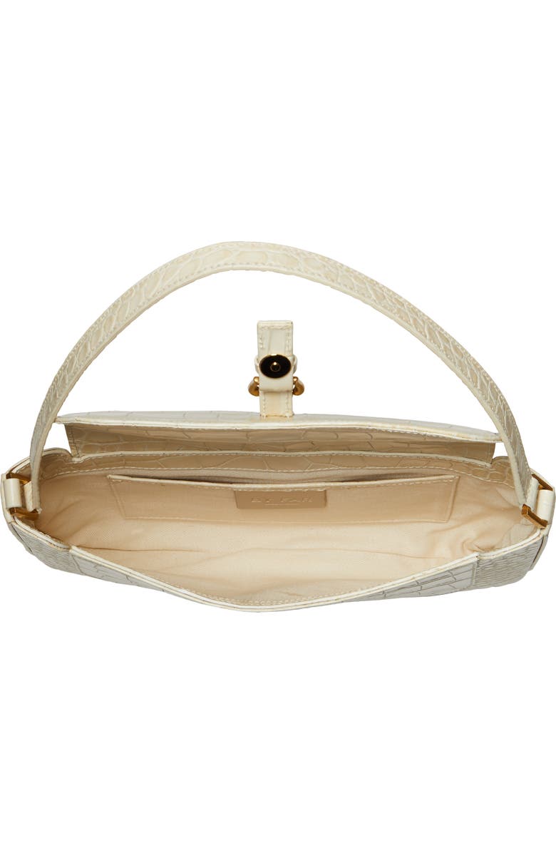 By Far Miranda Croc Embossed Leather Bag, Alternate, color,