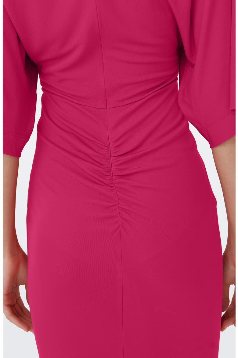 Valerie Center Ruched Bodice Dress, Alternate, color, BRIGHT BERRY