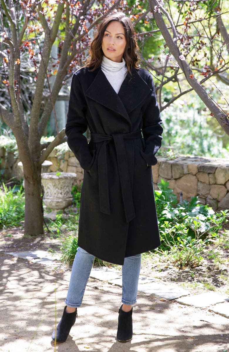 Karen Kane Belted Coat, Alternate, color, 