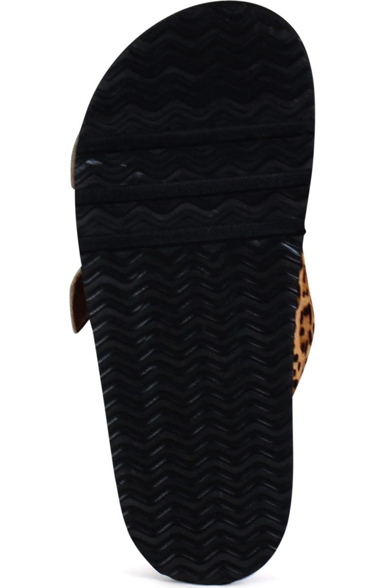 DibaTrue JAN ET Double Buckle Pop of Pink Sandal, Alternate, color, Leopard