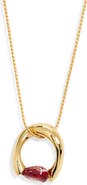 Bottega Veneta Sculpted Ring Pendant Necklace