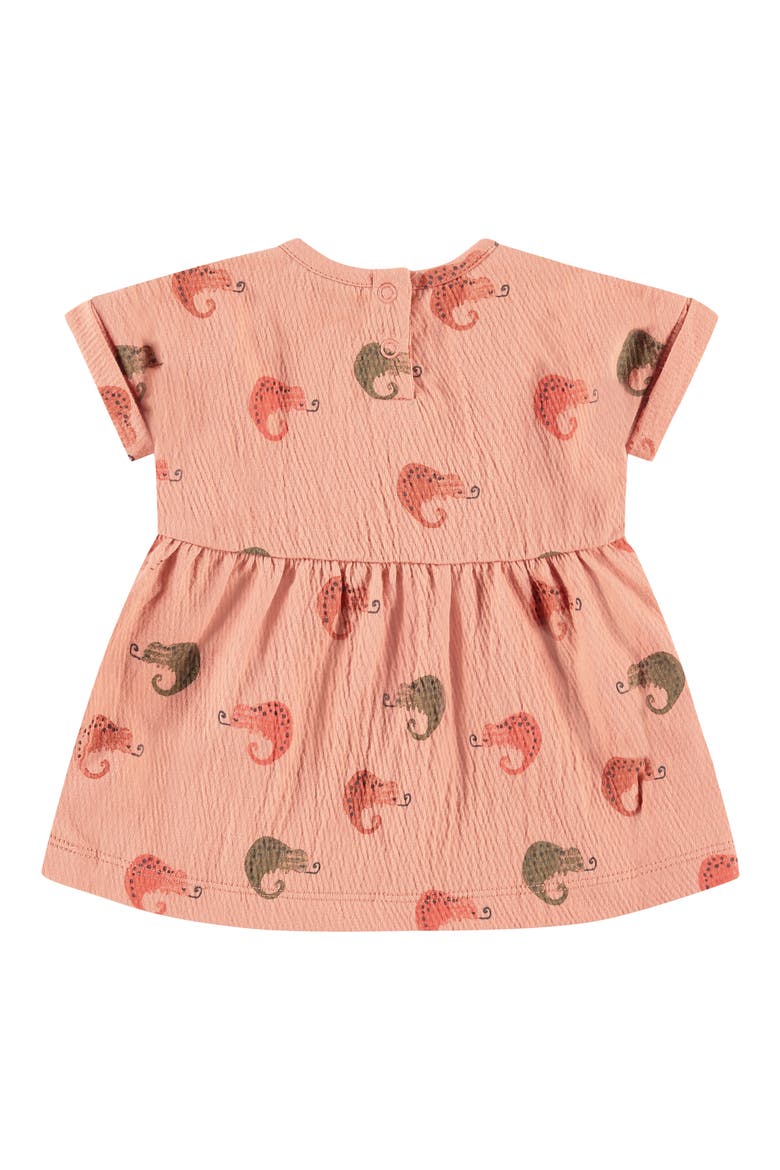 Chameleon Print Dress, Alternate, color, SALMON