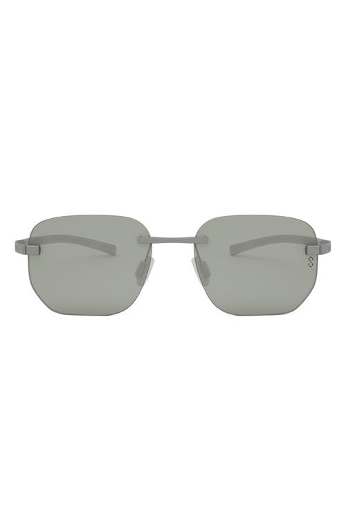 Tag Heuer Flex 55mm Polarized Geometric Sunglasses In Green