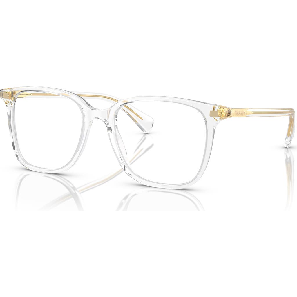 Ralph 52mm Rectangle Optical Glasses In Gold