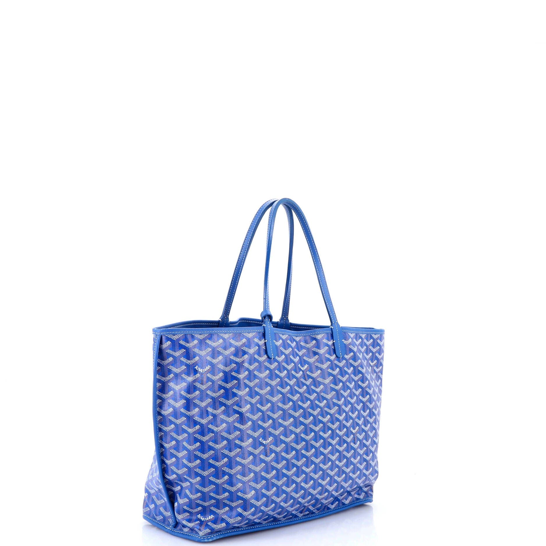 Pre-Owned Goyard Anjou Reversible Tote Coated Canvas PM, Alternate, color, Blue
