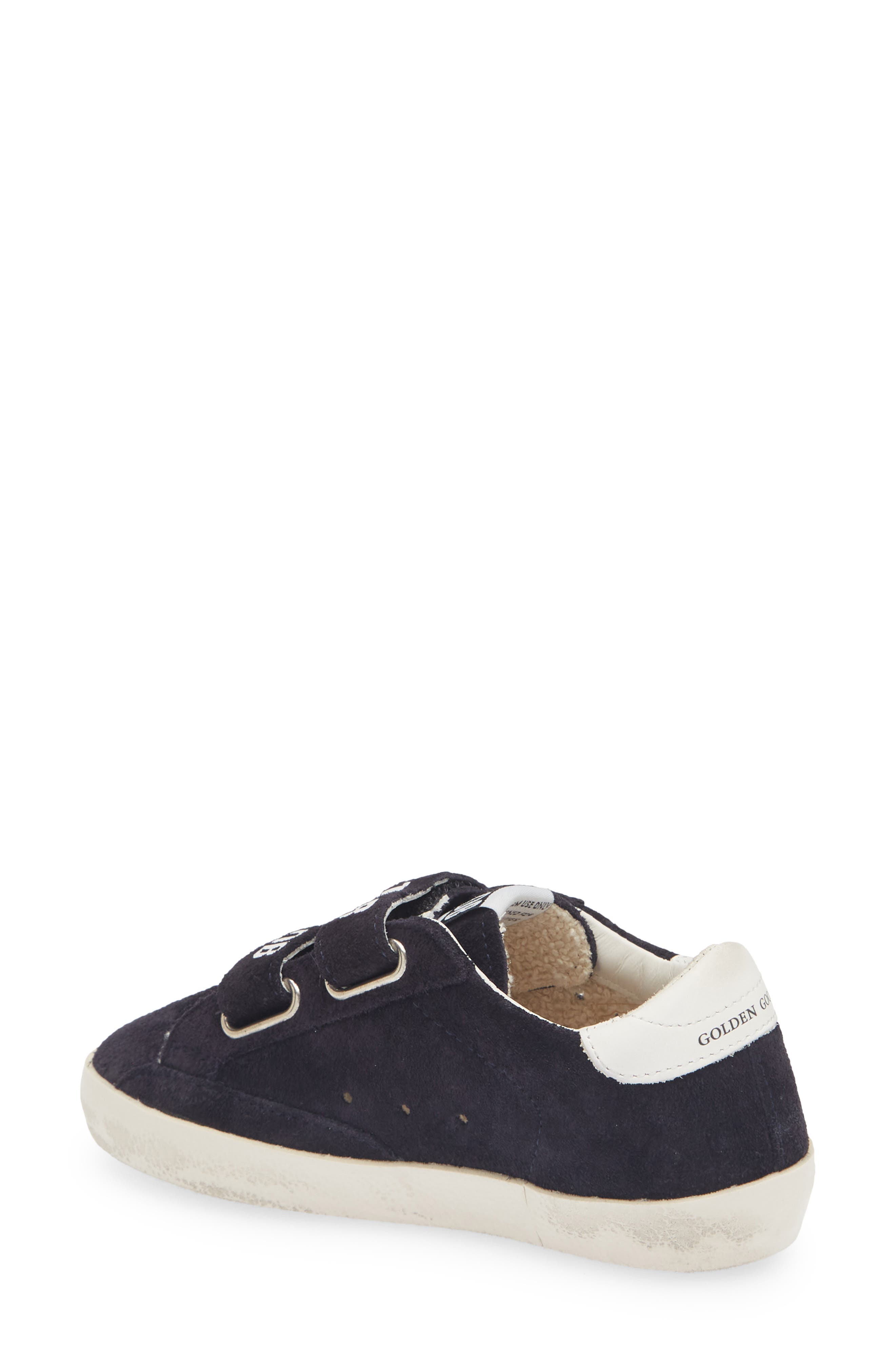 Kids' Old School Sneaker, Alternate, color, DARK BLUE/ SILVER/ WHITE
