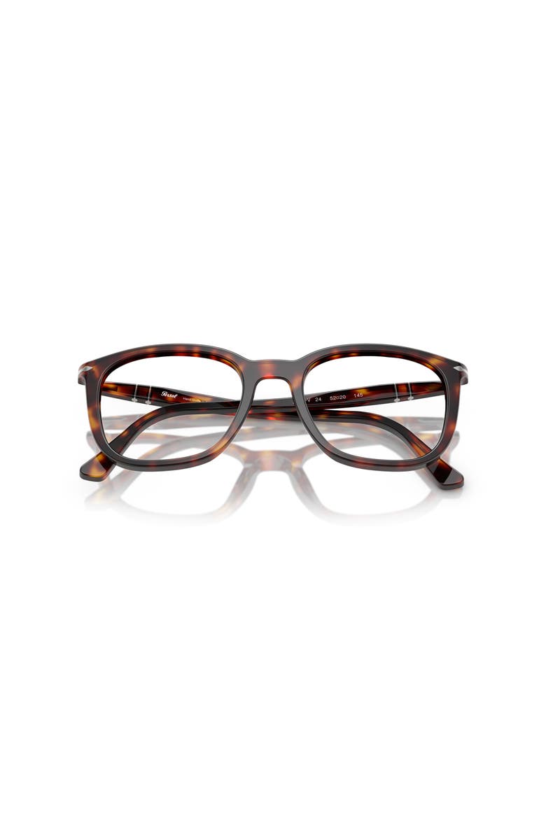 Persol 50mm Rectangle optical glasses, Alternate, color, Tortoise
