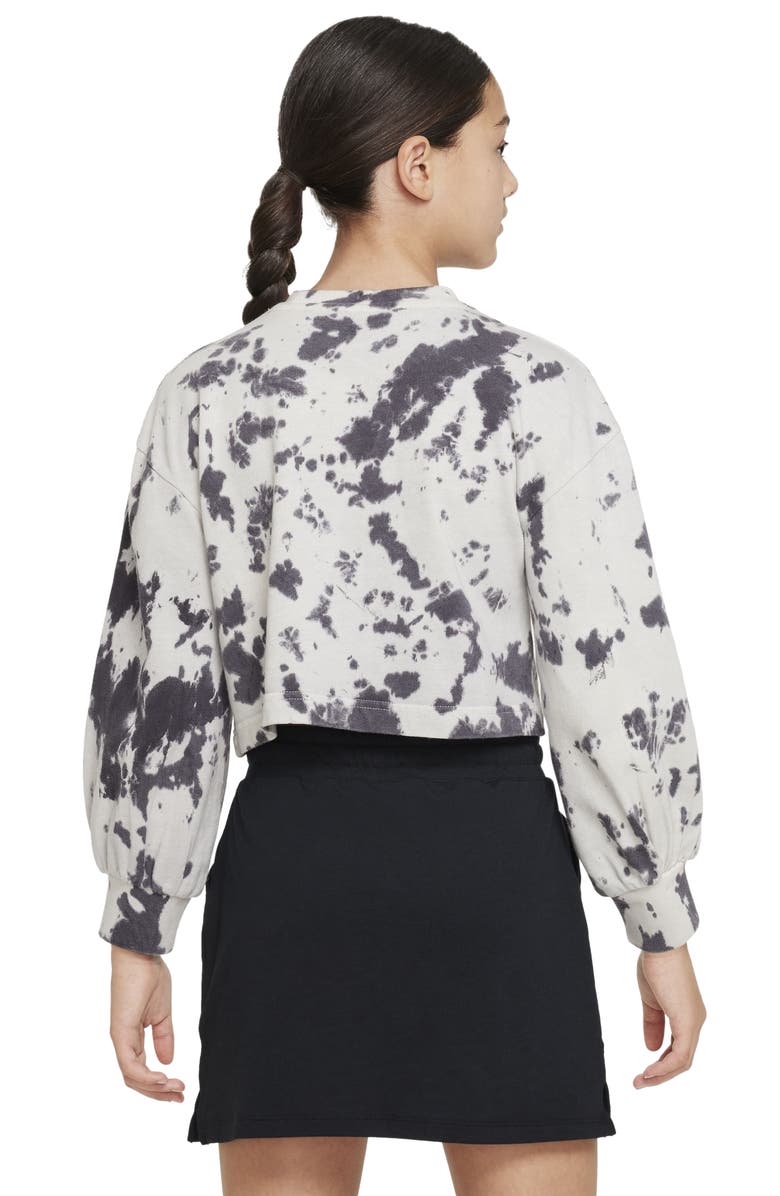 Nike Kids' Sportswear Tie Dye Long Sleeve Cotton T-Shirt, Alternate, color, 