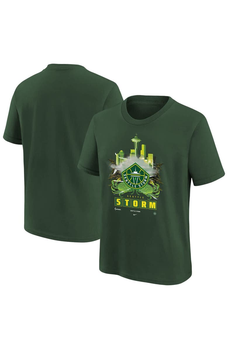 Nike Youth Nike  Green Seattle Storm Original Content T-Shirt, Alternate, color, Green