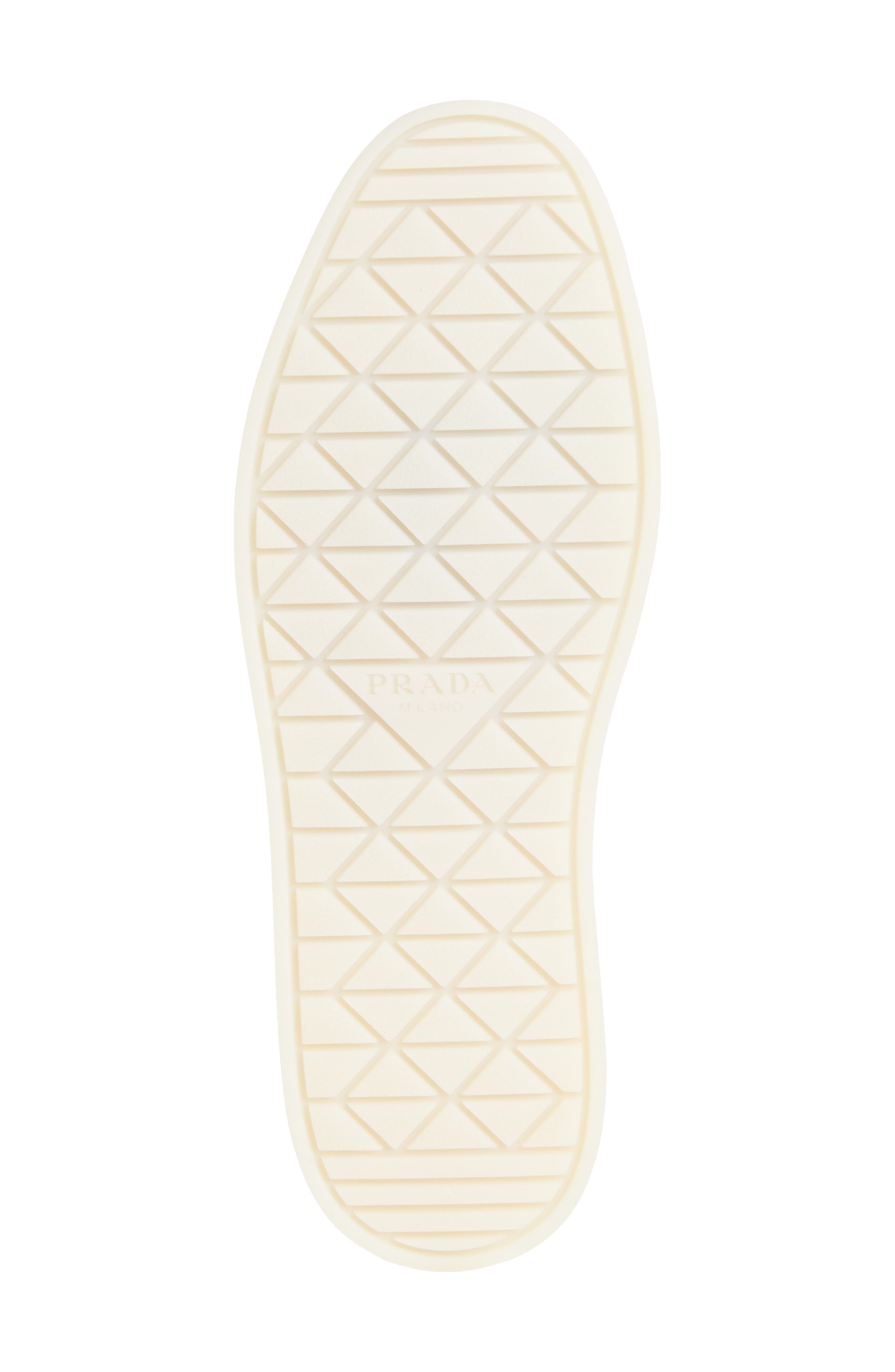 Prada Triangle Jacquard Flat, Alternate, color, 