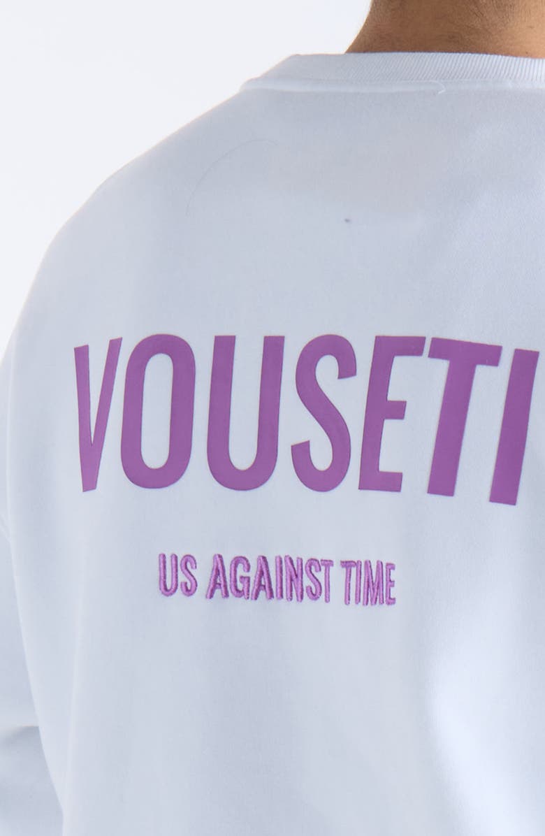 VOUSETI Us Against Time Crewneck Sweatshirt, Alternate, color, 