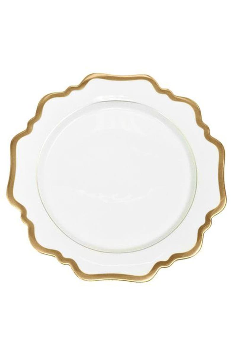 Anna Weatherley Anitque White Gold Bread & Butter Plate, Main, color, White/Gold