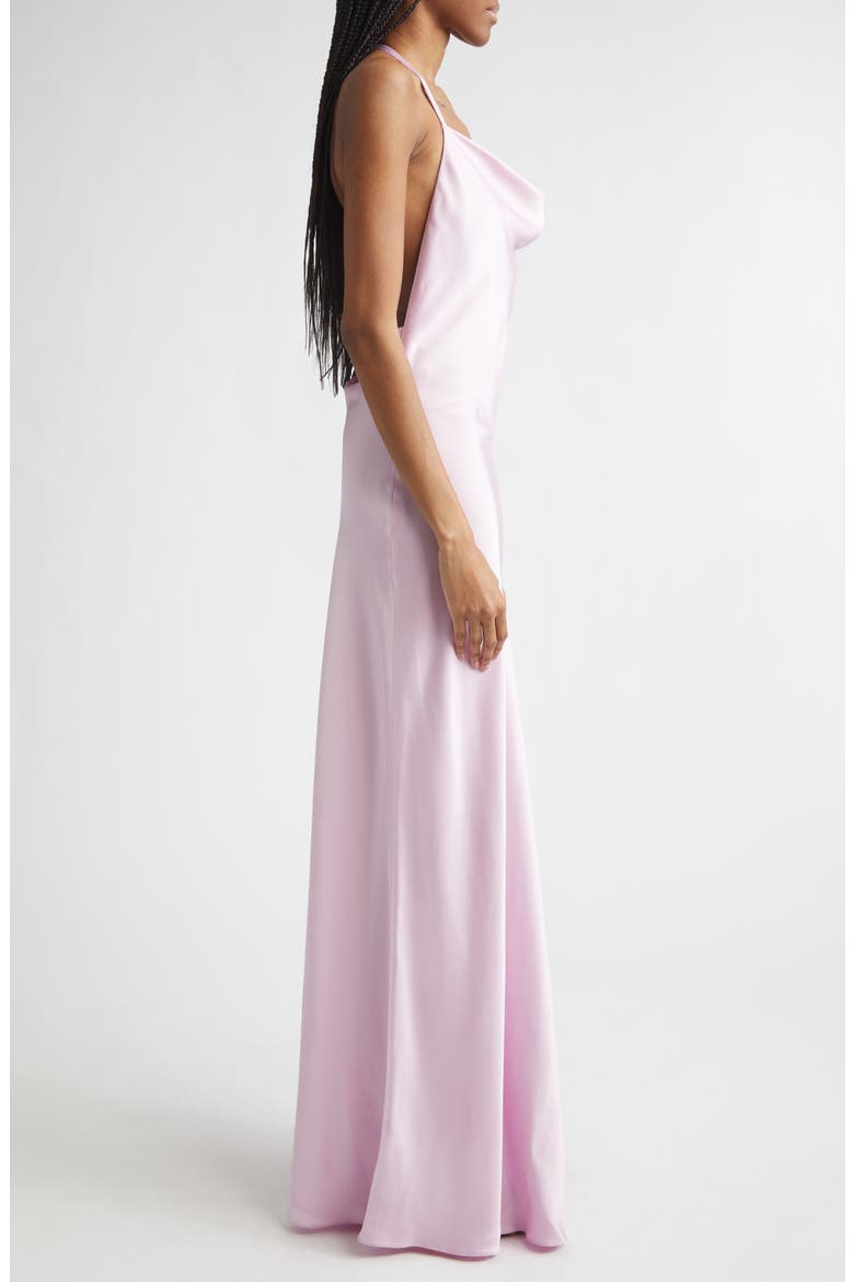 Crepe Satin Shift Dress, Alternate, color, LIGHT ORCHID