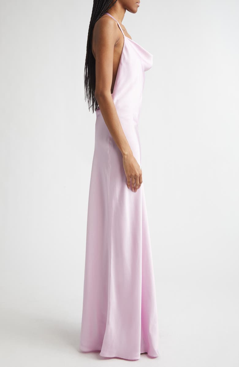 Stella McCartney Crepe Satin Shift Dress, Alternate, color, Light Orchid