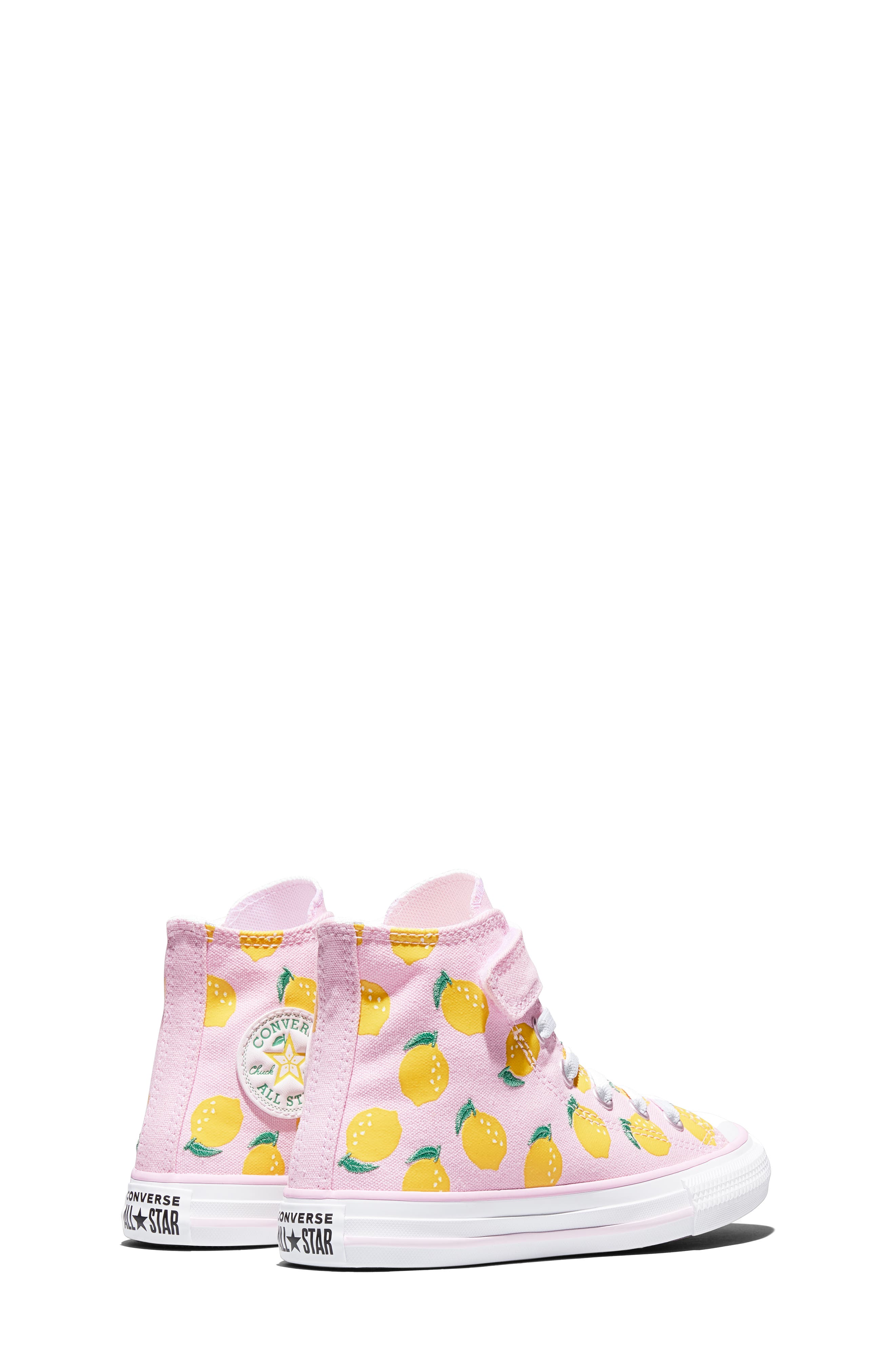 Converse Kids' Chuck Taylor All Star Easy On Canvas High Top Sneaker, Alternate, color, New Found Bloom/ Dandy Lion