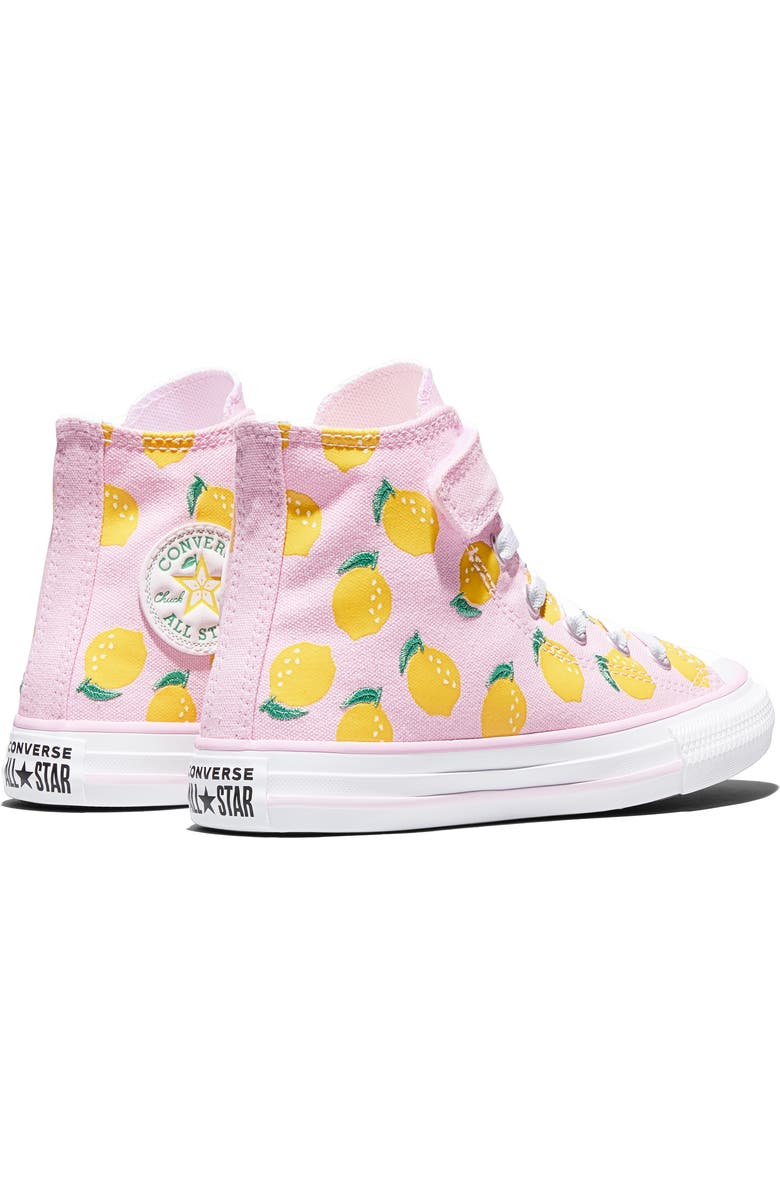 Converse Kids' Chuck Taylor All Star Easy On Canvas High Top Sneaker, Alternate, color, New Found Bloom/ Dandy Lion