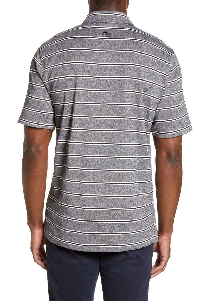 Forge DryTec Stripe Performance Polo, Alternate, color, BLACK