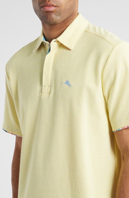 Tommy Bahama Position Palms 5 O'clock Islandzone® Piqué Polo In Monet Moonrise Heather