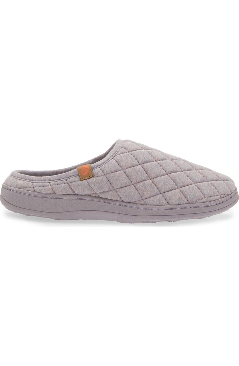 Acorn Lupine Quilted Hoodback Slipper, Alternate, color, Purple