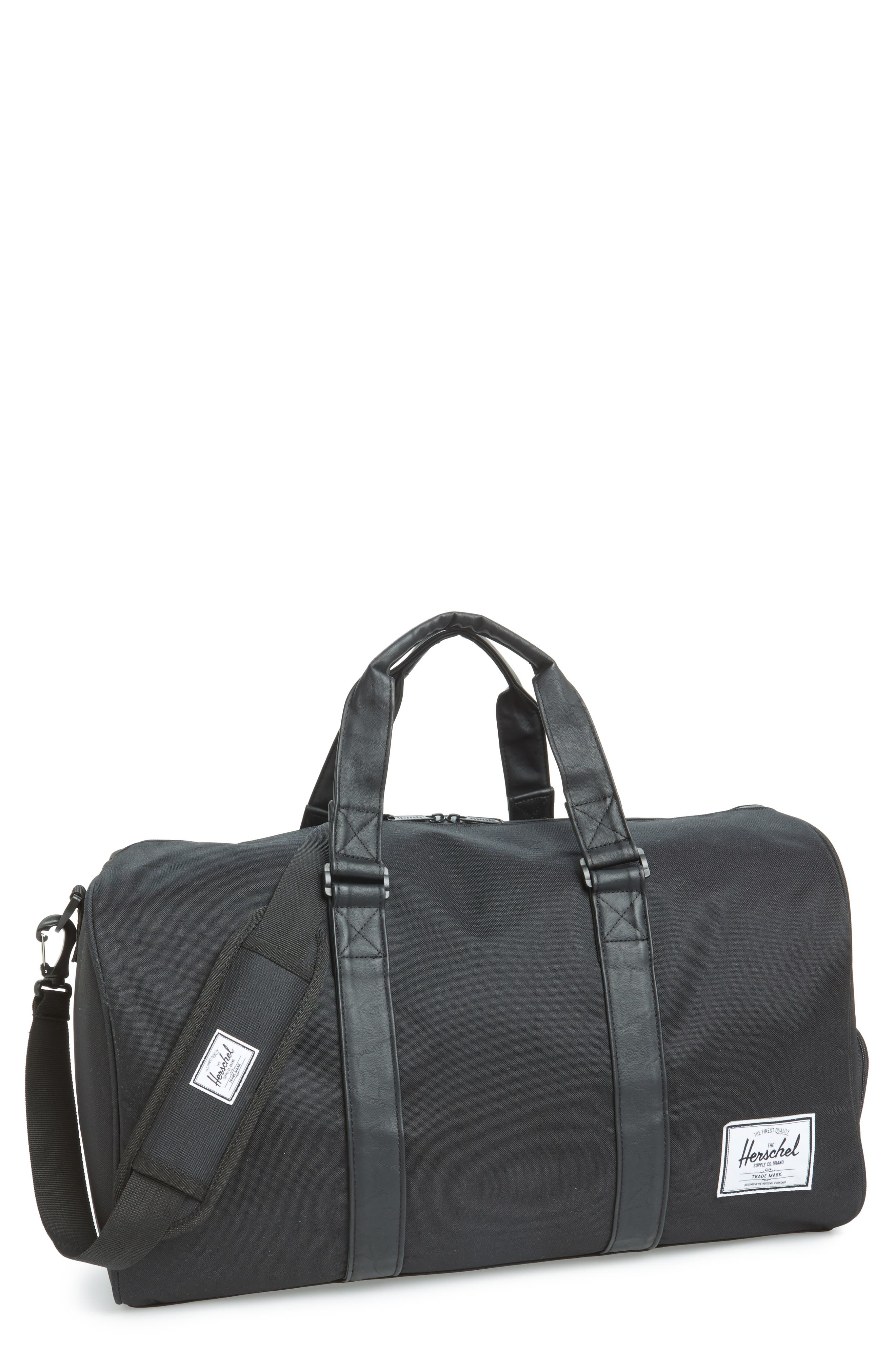 Novel Duffle Bag, Alternate, color, BLACK/ BLACK