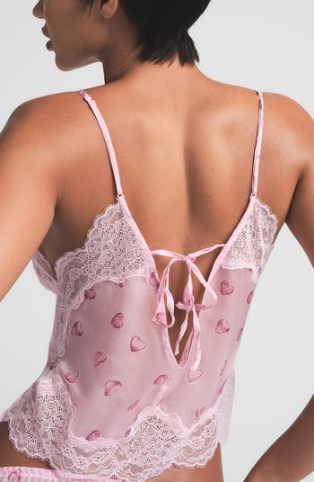 Romance Lace Silk Camisole & Shorts Set
