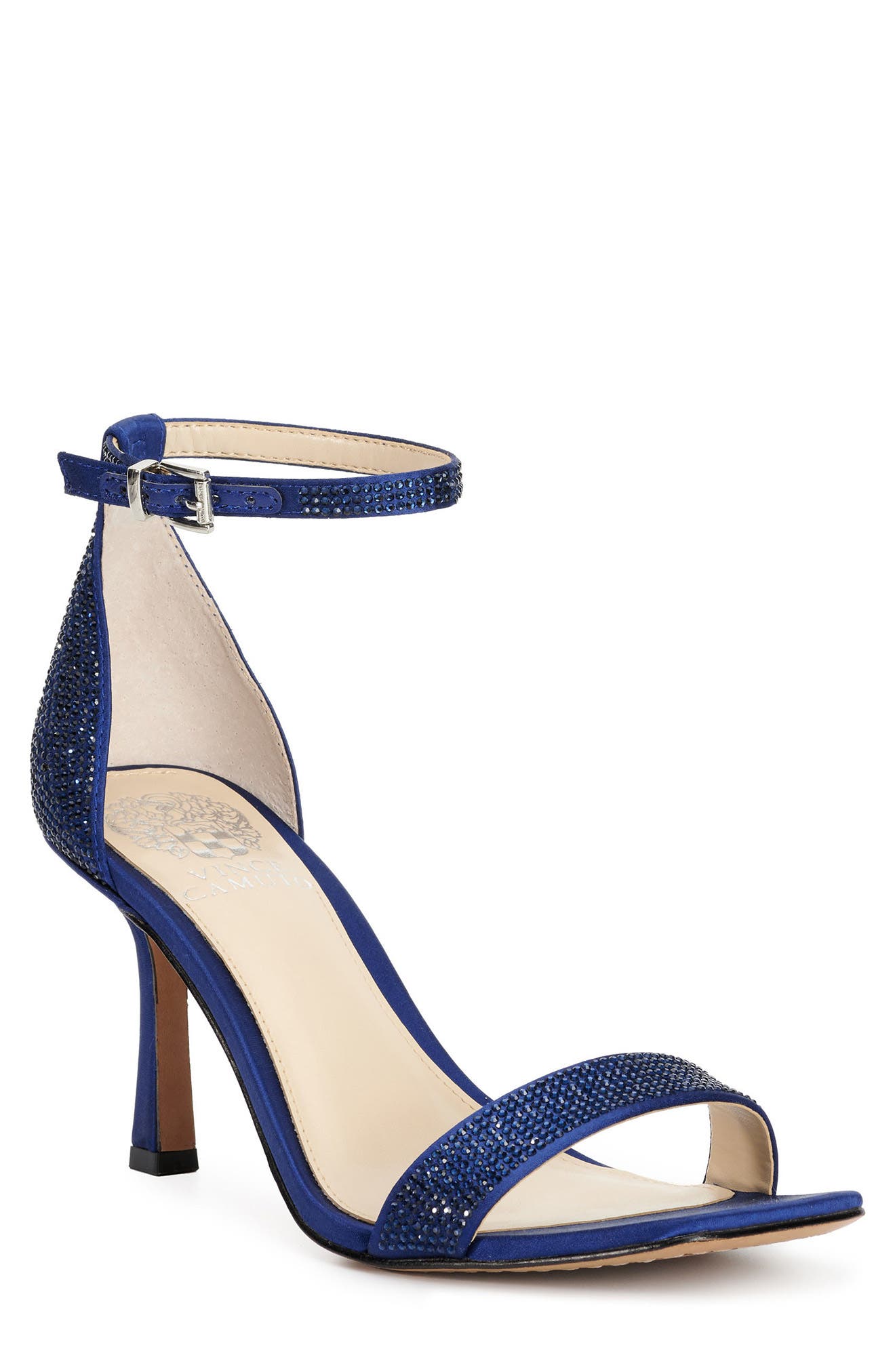 Enella Embellished Ankle Strap Sandal, Main, color, INKWELL