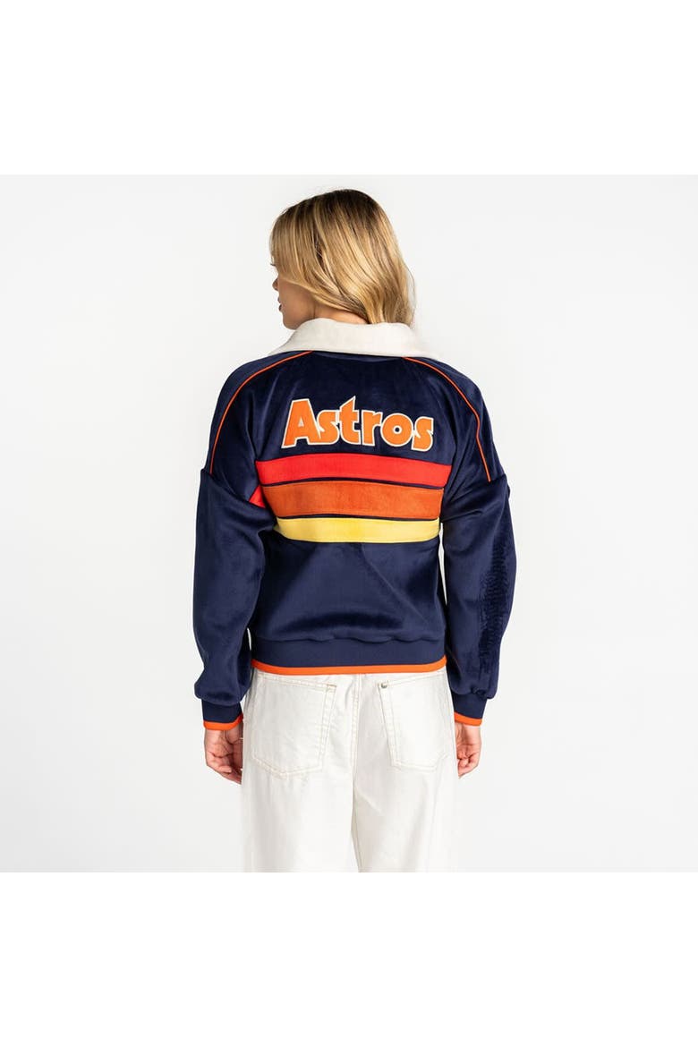 Women's The Wild Collective  Blue Houston Astros Velvet Cord Full-Zip Jacket, Alternate, color, Blue