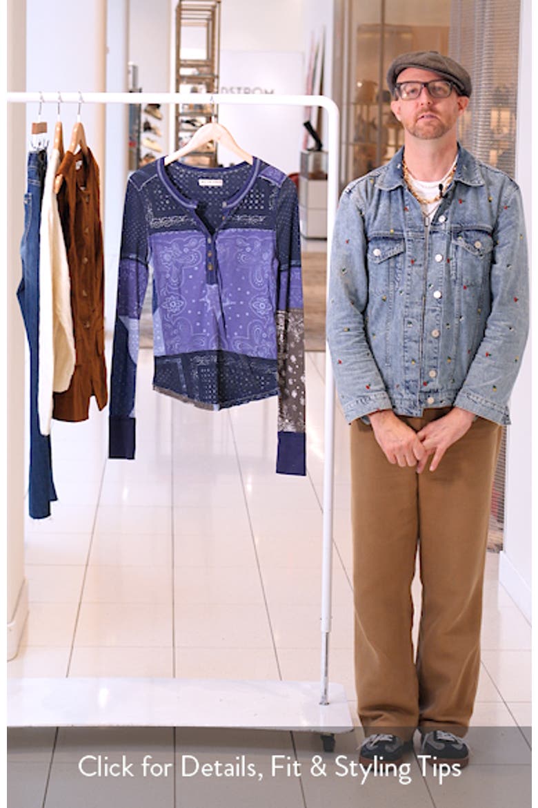 Indie Patchwork Print Cotton T-Shirt video
