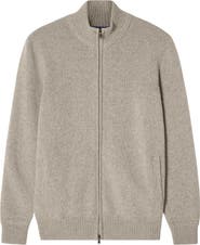 Robert Talbott Graham Cashmere Blend Full Zip Sweater