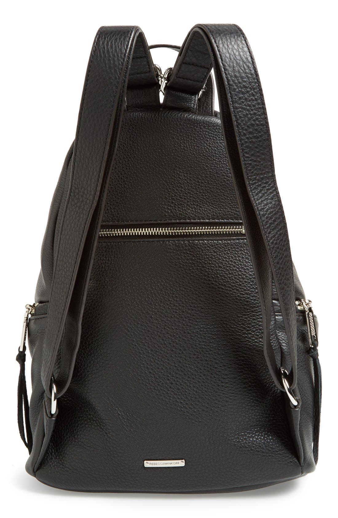 'Julian' Backpack with Fringe, Alternate, color, BLACK