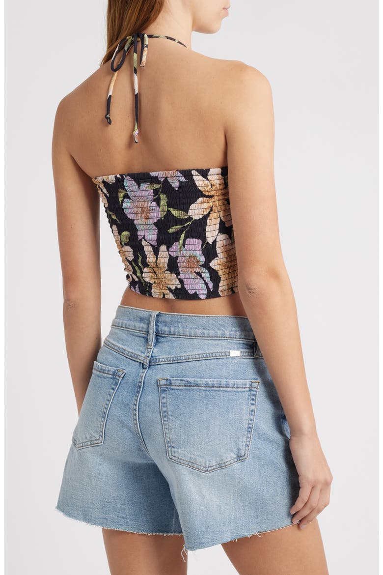 Summer Sunshine Smocked Crop Tank, Alternate, color, BLACK MULTI
