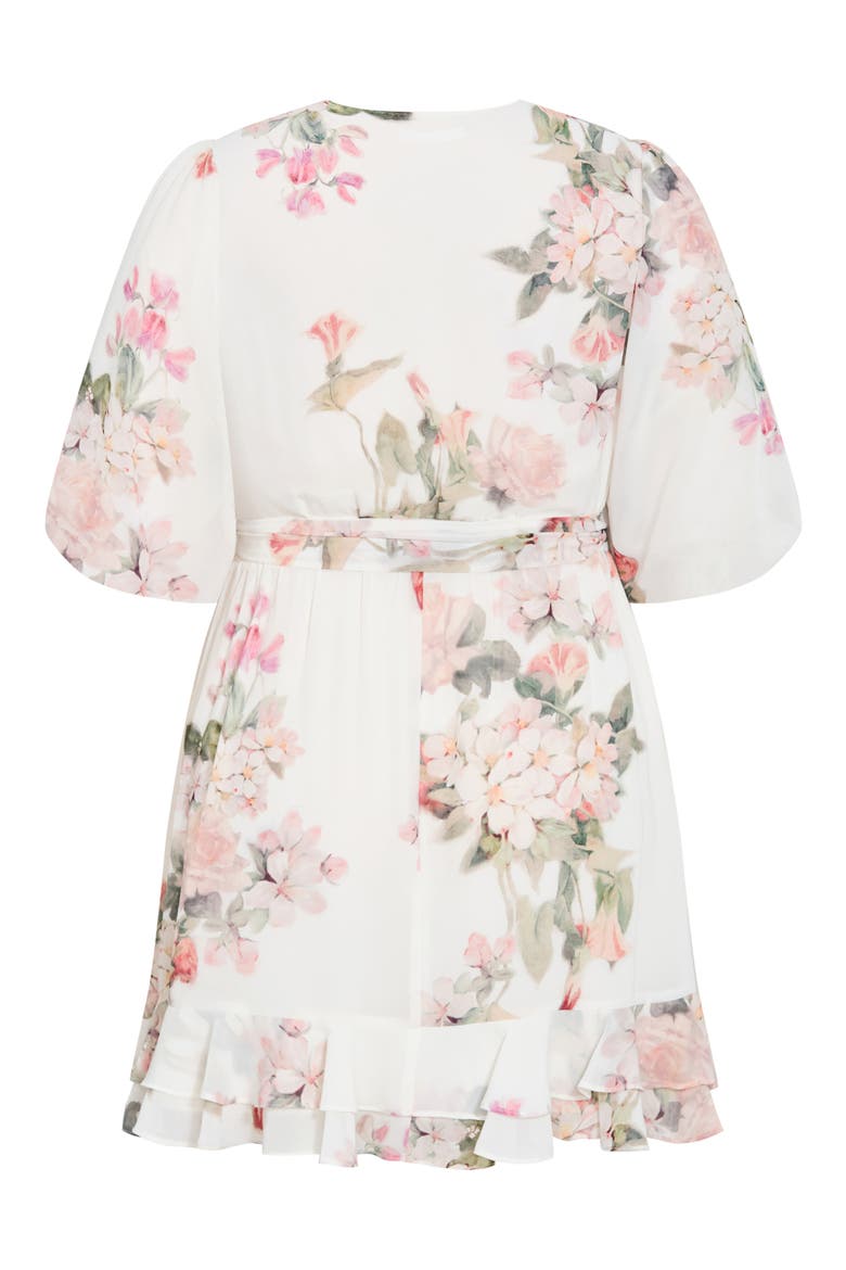 Koko Floral Minidress, Alternate, color, DELICATE FL