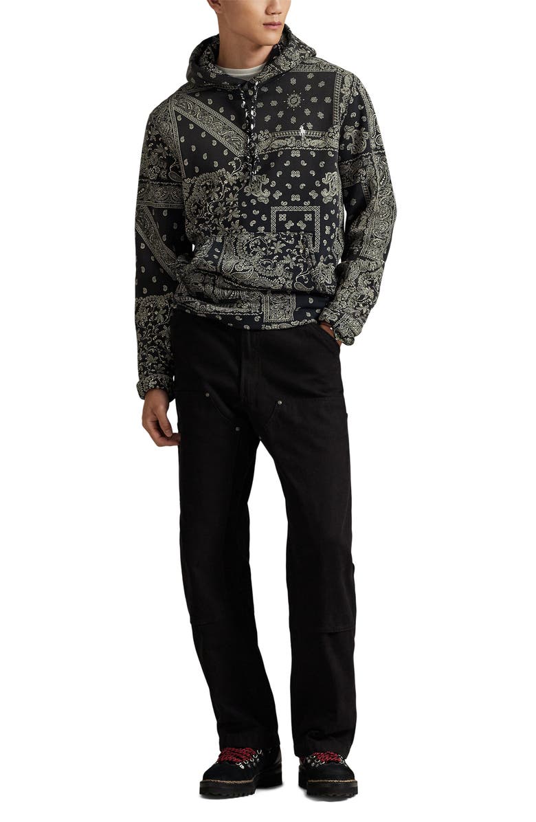 Polo Ralph Lauren Bandana Print Hoodie, Alternate, color, Yukon Patchwork Bandana