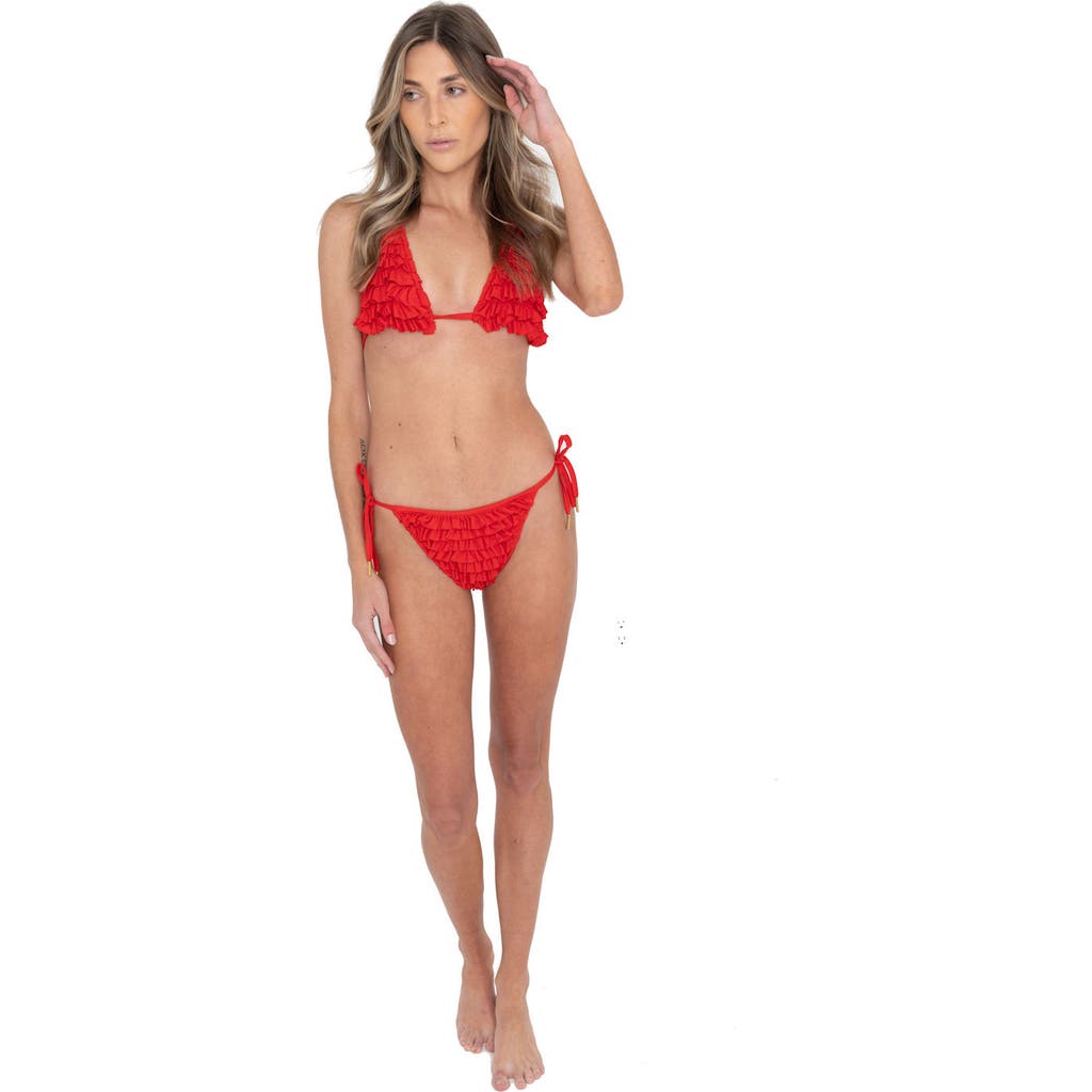 Dai Moda Ruffle Ruffle Two Piece Bikini