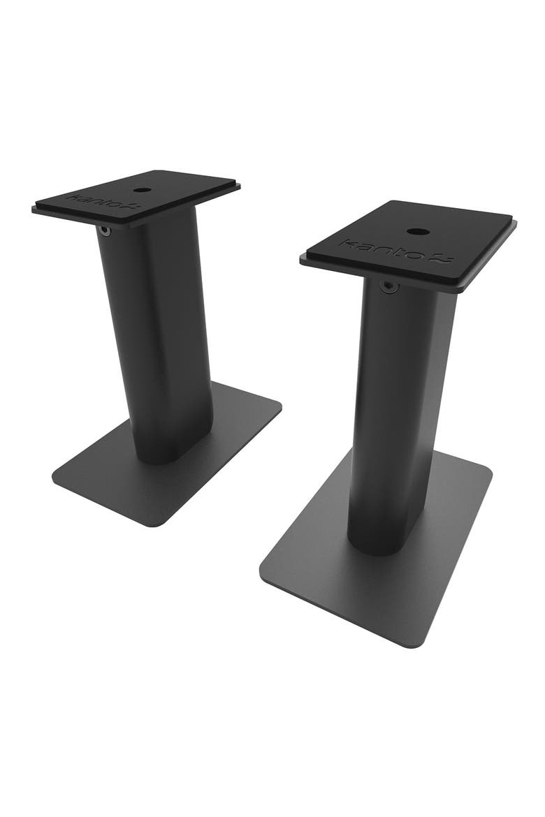 SP9 9" Universal Desktop Speaker Stands with Rotating Top Plates and Cable Management - Pair, Main, color, Black