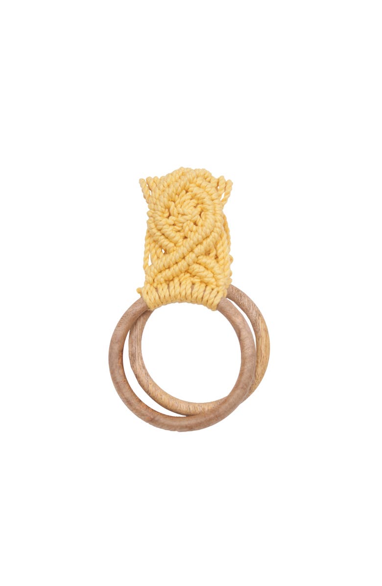 carol & frank Dandelion Kitchen Towel Holder, Main, color, Yellow