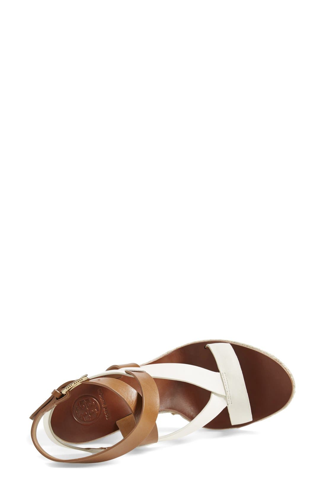 Tory Burch 'Marbella' Ankle Strap Leather Sandal, Alternate, color, 