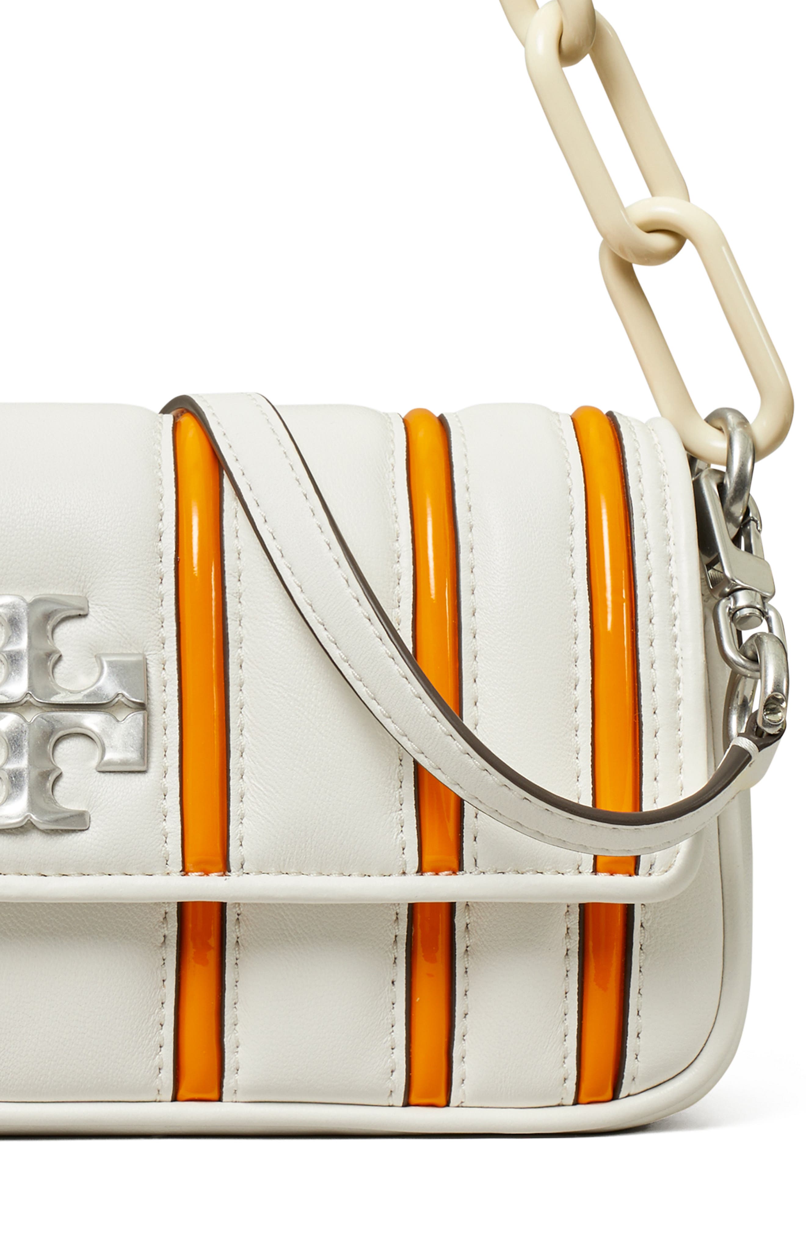 Tory Burch Small Kira Stripe Bombe Convertible Shoulder Bag, Alternate, color, 