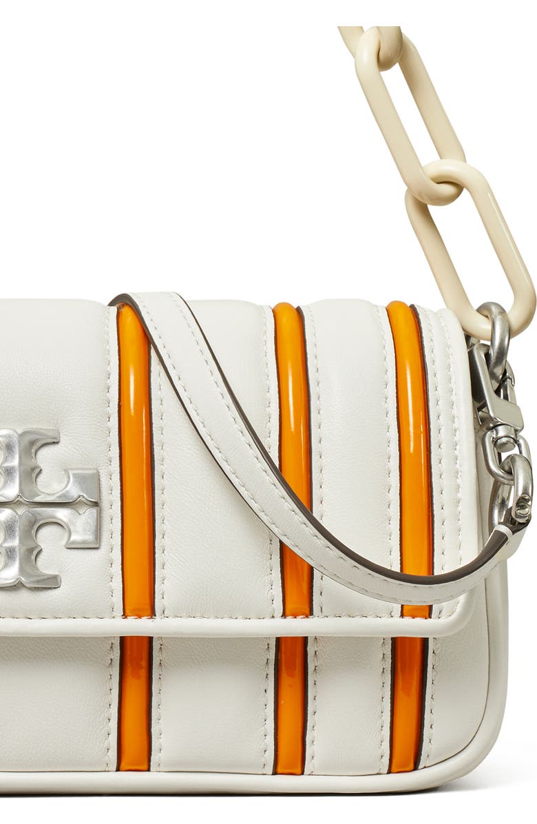 Tory Burch Small Kira Stripe Bombe Convertible Shoulder Bag, Alternate, color,