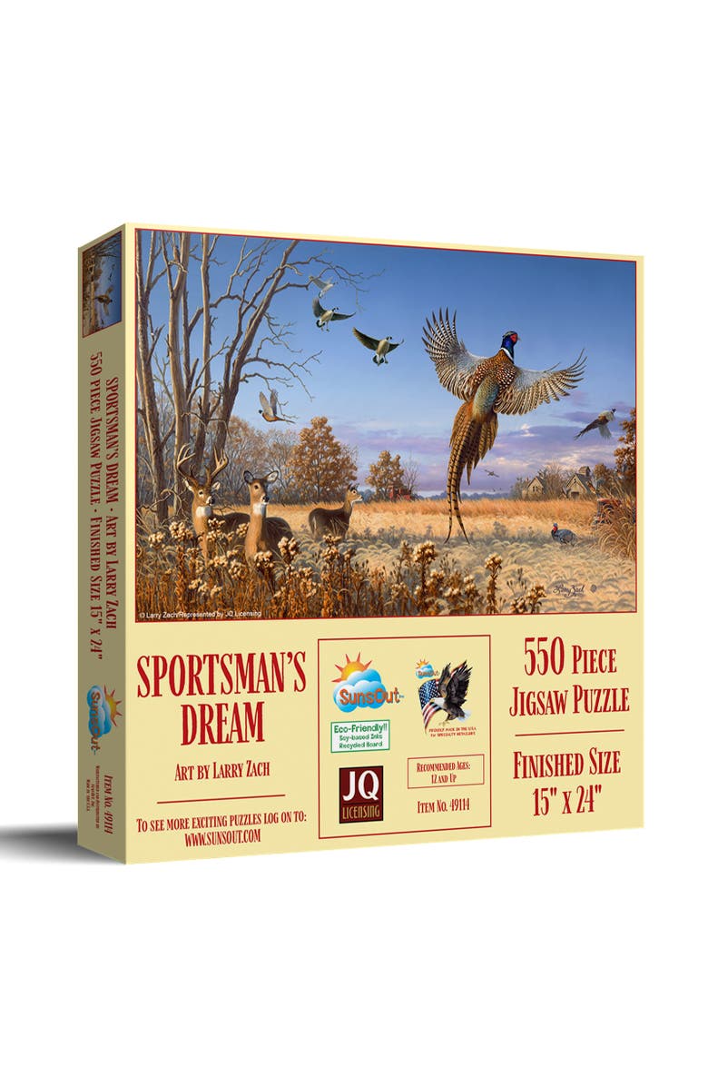 Sunsout Sportsman's Dream 550 piece Jigsaw Puzzle for Adults, Main, color, Multicolor