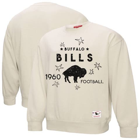 Women's Mitchell & Ness Cream Buffalo Bills Plus Size Shooting Star Sweatshirt