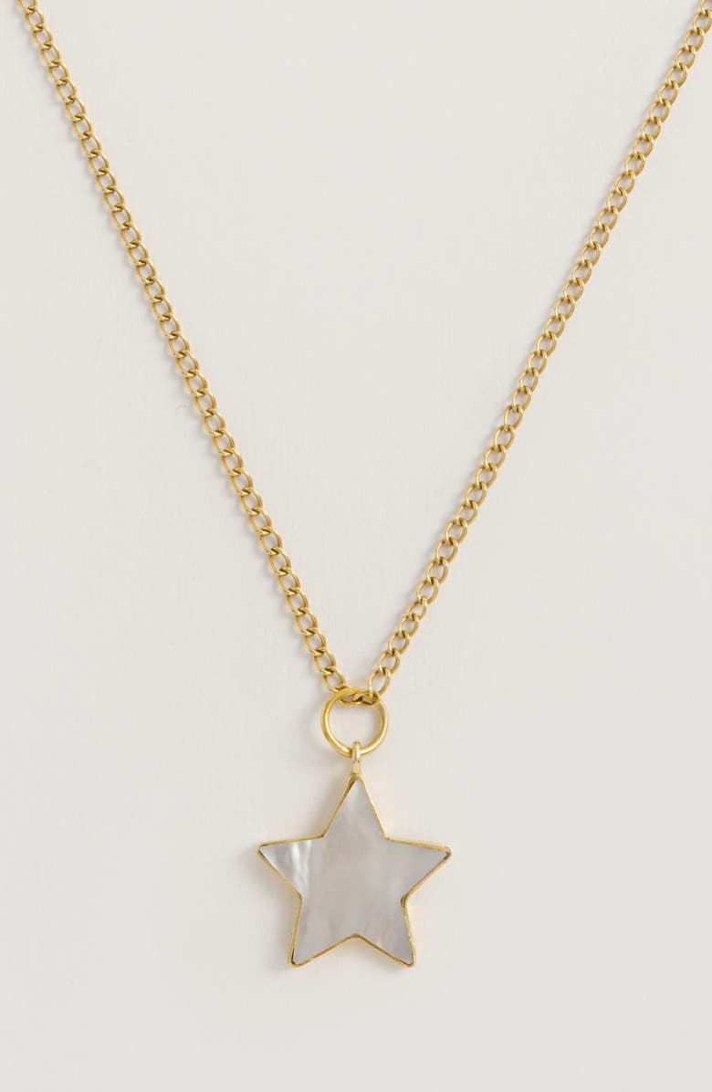 Freya Rose Star Pendant 22ct Gold Vermeil Necklace, Alternate, color, Star