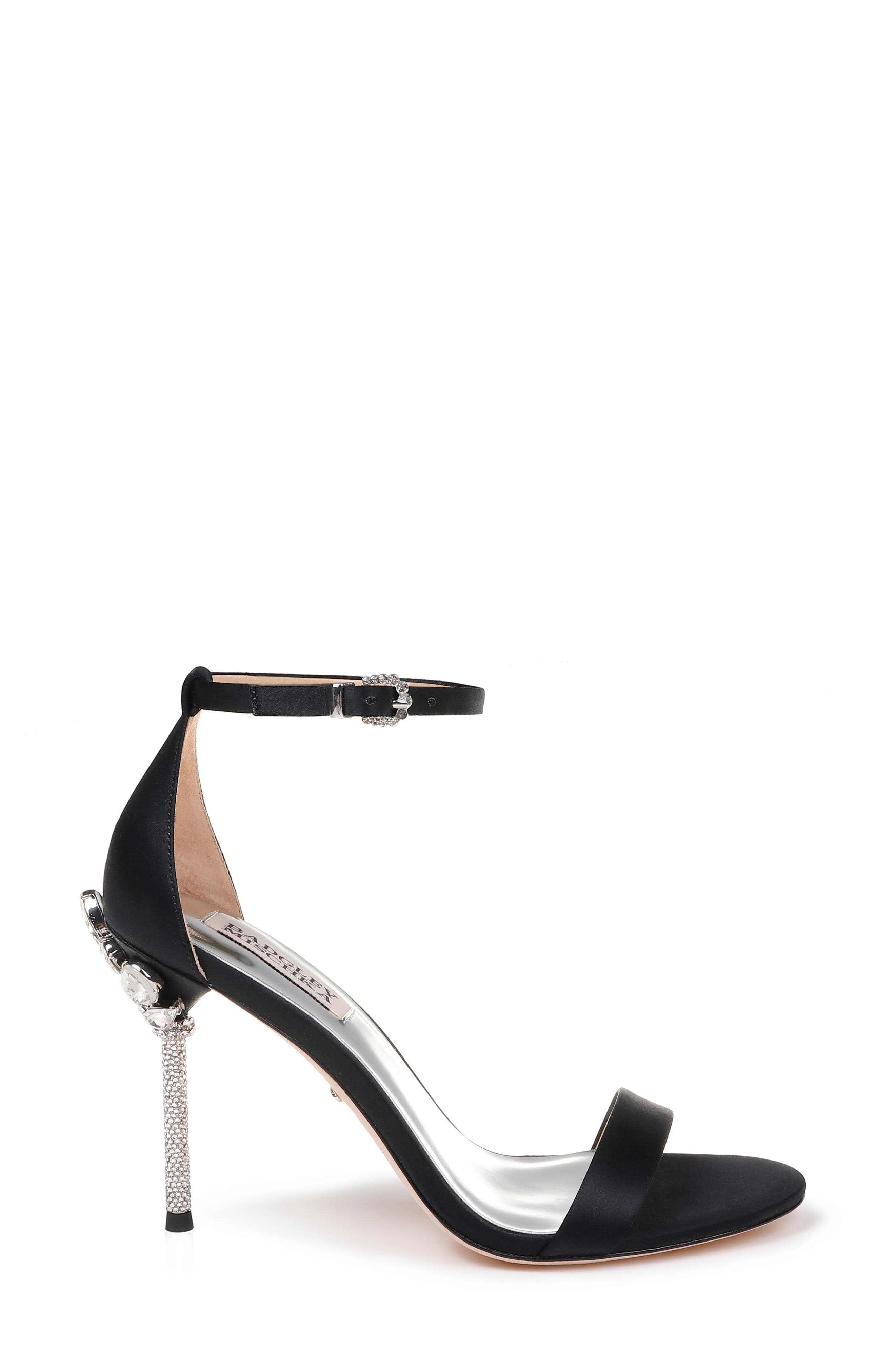 Badgley Mischka Collection Badgley Mischka Vicia Crystal Embellished Heel Sandal, Alternate, color, 