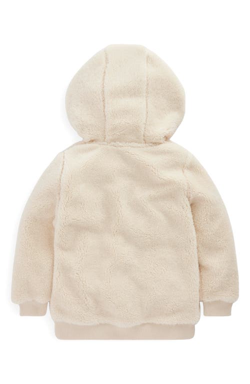 Mini Boden Kids' Fleece Half Zip Hoodie In Brown