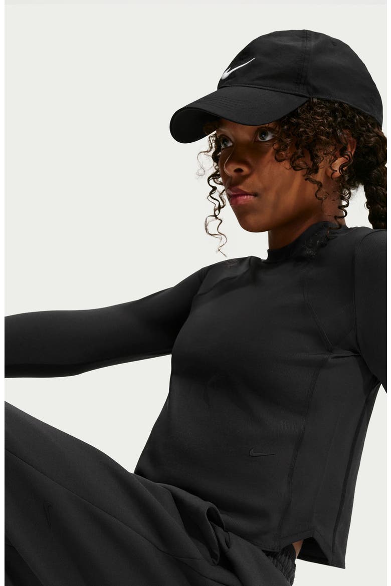 Kids' Mavn Dri-FIT Long Sleeve Top, Alternate, color, BLACK/BLACK/BLACK