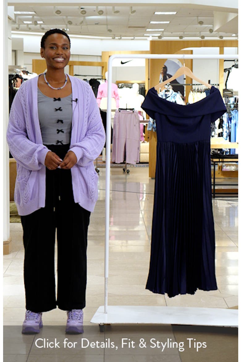 Stockton Off the Shoulder Maxi Dress video
