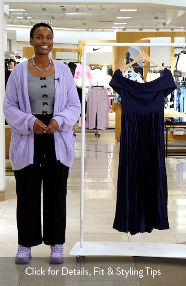 Stockton Off the Shoulder Maxi Dress, sales video thumbnail