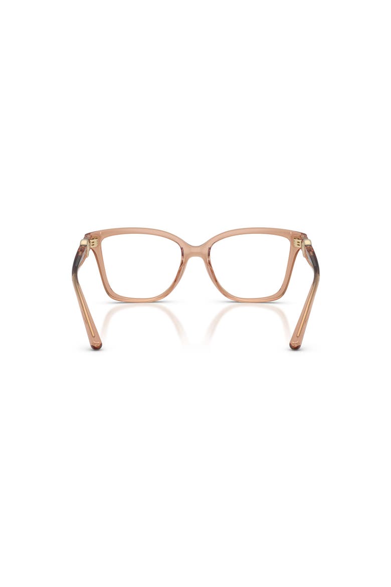 54mm Square optical glasses, Alternate, color, Brown