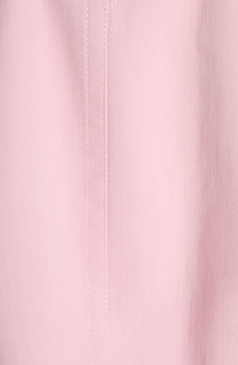 Bottega Veneta Cotton Twill Crop Jacket with Removable Intrecciato Leather Collar, Alternate, color, 