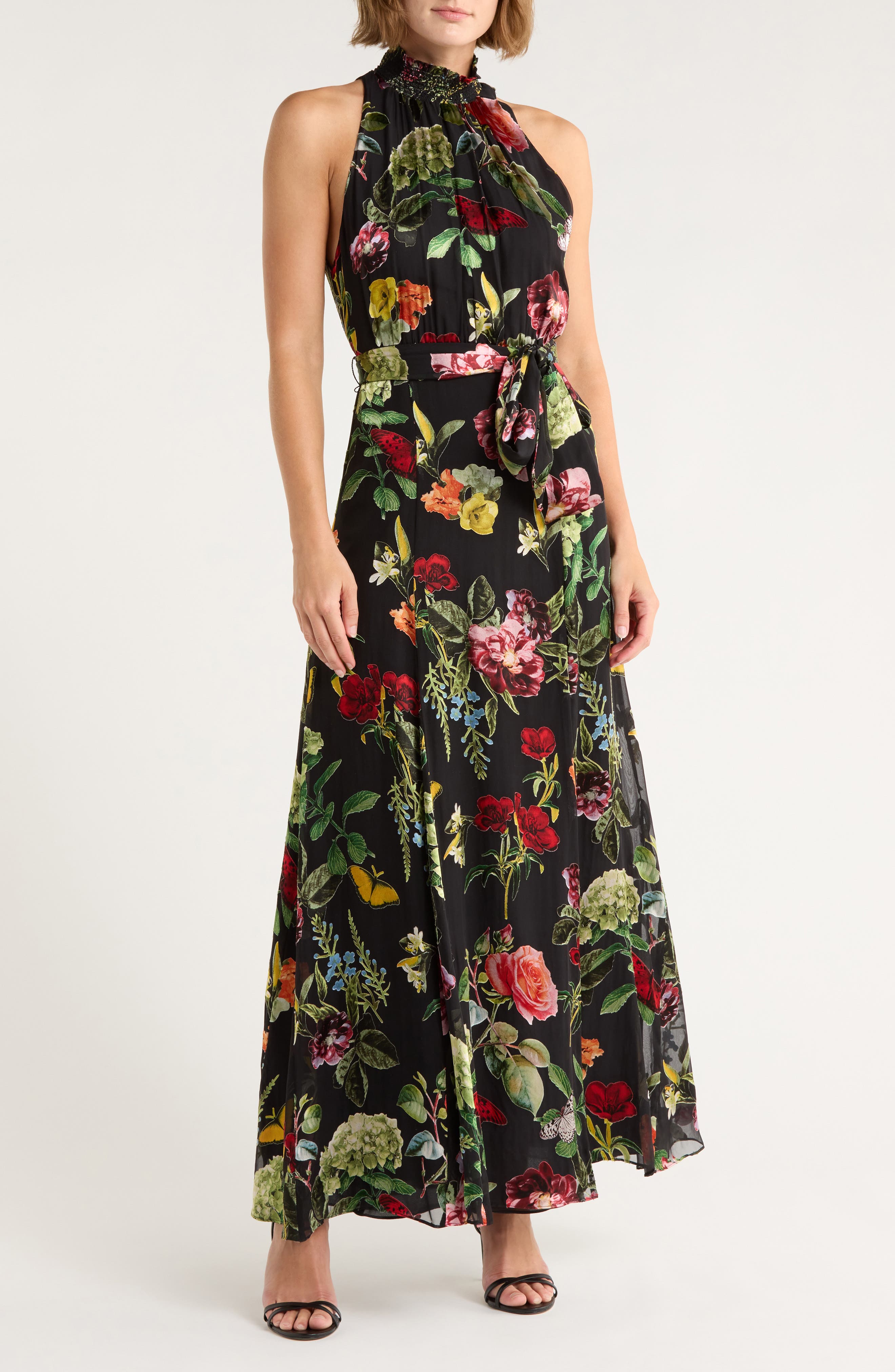 Alice + Olivia Dita Smocked Maxi Dress
